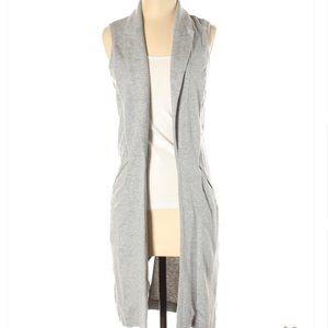 Tart sleeveless open front duster vest